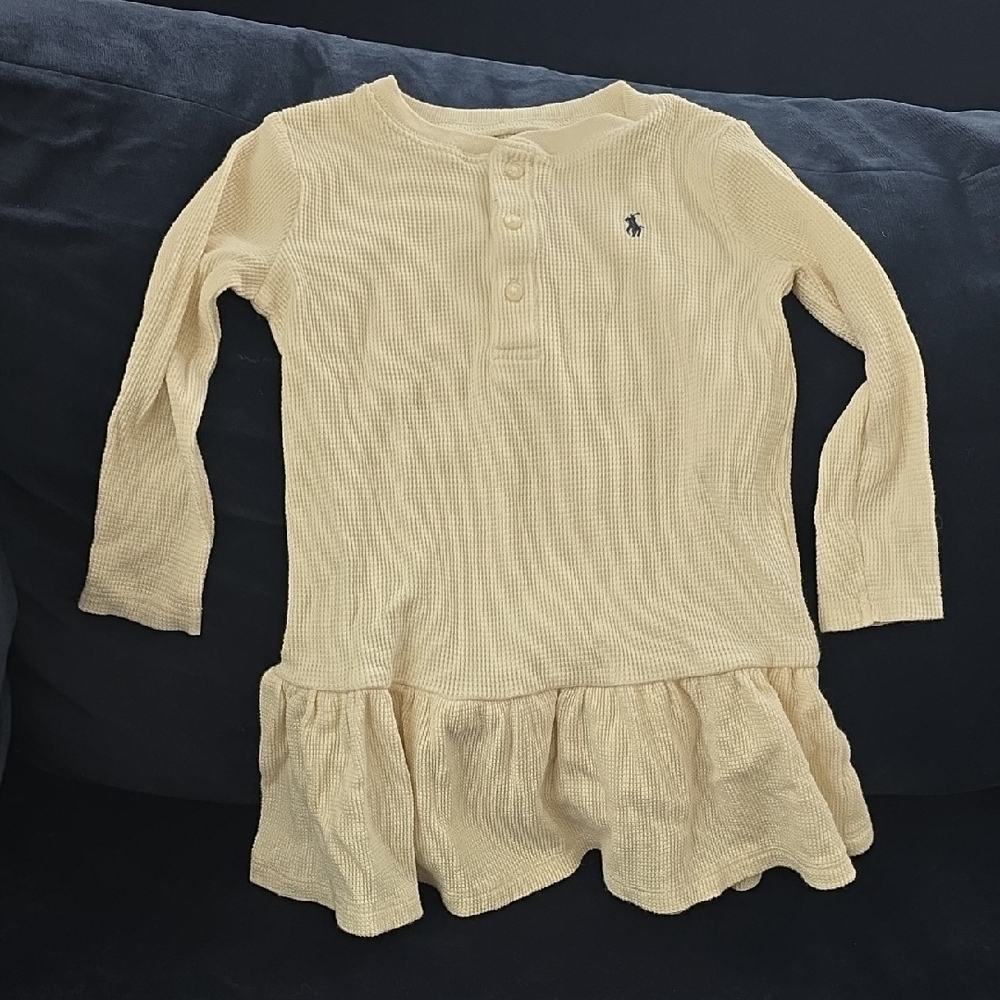RL Long Sleeve Waffle Dress